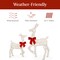 Best Choice Products 4ft 3-Piece Lighted 2D Christmas Deer Set Outdoor Yard Decoration w/ 175 LED Lights, Stakes